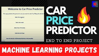 Car Price Predictor Project  Machine Learning  Linear Regression [upl. by Eceirahs]