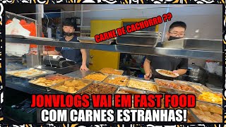 JONVLOGS FAI NO FAST FOOD QUE TINHA CARNES SUSPEITAS BDJ [upl. by Esilram]