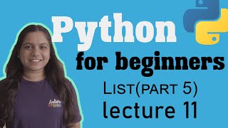 How to short and extend list in python  Listpart5  Lecture 11  Python for beginners [upl. by Ryann718]