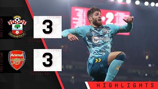 HIGHLIGHTS Arsenal 33 Southampton  Premier League [upl. by Annig990]