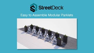 Archatrak StreetDeck Modular Parklet [upl. by Strickman704]