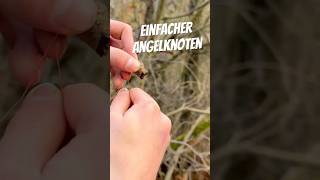 Einfacher Angelknoten bushcraft angeln outdoor [upl. by Ivanah]