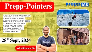 The Hindu Newspaper Today Analysis I Prepp Pointers  28 September 2024  UPSC Prelims 2025 [upl. by Akemehs]