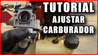 CARBURADOR DESBROZADORA ➤ CAMBIO y AJUSTE [upl. by Niraj166]