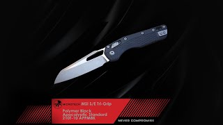 MICROTECH MSI SE Tri Grip Polymer Black Apocalyptic Standard 210T10 APPMBK [upl. by Aile698]