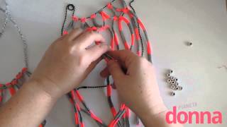 Collana in finto macramè  Tutorial [upl. by Jilleen512]