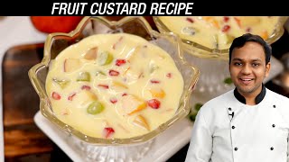 FRUIT CUSTARD Recipe  Super Creamy Easy Summer Dessert  CookingShooking [upl. by Symon126]