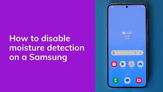 How To Disable Moisture Detected on a Samsung Phone [upl. by Noxaj]