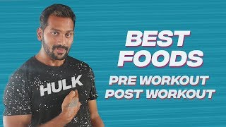 Best Pre amp Post workout Food List  The Best foods to eat before and after workout [upl. by Eirised864]