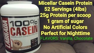 100 Casein Protein Supplement Review  First Impressions  LABRADA Nutrition [upl. by Sussman363]