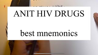 PHARMACOLOGY ANTI HIV DRUGS MNEMONICS HINDIanti viral [upl. by Rexanne]