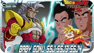 Baby Goku SSJ SSJ3 SSJ4  Goku mata a su FamiliaSSJPANGOHANGOTENDragon Ball Budokai Tenkaichi3 [upl. by Laney]