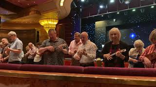 Ukulele group on board Fred Olsens Borealis [upl. by Yennej]