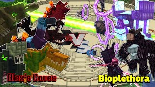 Alexs Caves VS Bioplethora  Minecraft Mobs Battle [upl. by Ennairod766]