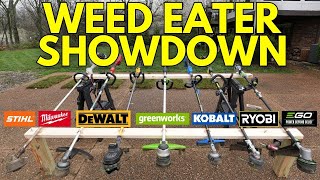 Ultimate Electric Weed Eater Battle Don’t Buy Until You Watch [upl. by Ewolram]