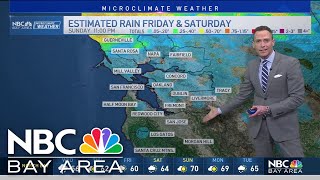 Bay Area Forecast Morning rain timeline [upl. by Ford]