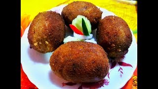 Dimer Devil Recipe  Egg Devil  Bengali Egg Chop  Dimer Chop Kolkata Style  Egg Devil Snack [upl. by Aetnahs985]