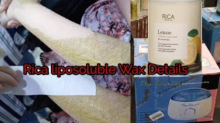 Rica Wax  Rica Liposoluble  Rica Brazilian wax  How to use liposoluble wax  Real beauty Secret [upl. by Marga]