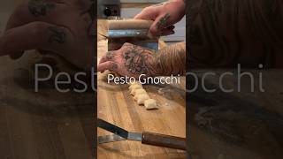 Quick pesto gnocchi 🌱🥔 cooking pesto gnocchi [upl. by Selmner757]