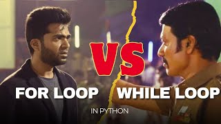 FOR LOOP Vs WHILE LOOP IN PYTHON VelgrowAcademyMylapore [upl. by French]