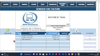 LOGICIEL GESTION COMMERCIALE avec EXCEL [upl. by Drofniw201]