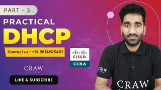 64 DHCP Practical in cisco packet tracer  DHCP Configuration in cisco Router  Part  3 [upl. by Rieth]