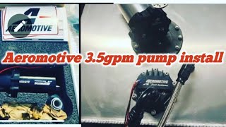 Aeromotive 35gpm spur gear pump upgrade install [upl. by Elleira]