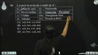 A typical fat molecule is made up of  a Guanylic acid i Nucleoside b Deoxy [upl. by Kermy]