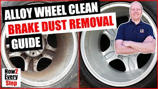 Extreme alloy wheel clean brake dust removal guide using vinegar caustic soda and WD40 How to [upl. by Symons]