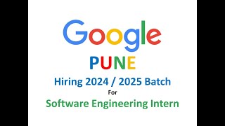 Google Hiring 2024  2025 batch Freshers [upl. by Aicilaana]