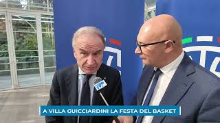 Petrucci a Villa Guicciardini per la festa del basket toscano E i Dragons presentano le squadre [upl. by Lladnek]