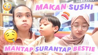 MAKAN SUSHI SAMA BIK IKAH GIMANA RASANYA MANTAP KAN [upl. by Sessilu976]