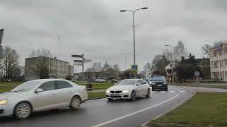 Driving Around Autumn in Bauska Latvia 2024 [upl. by Layod900]