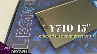 Lenovo Legion Y740 15quot unboxed and first impresions [upl. by Katushka]