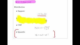 Pareto Type I Distribution  Worked Example Calculate the IQR [upl. by Sturdivant989]