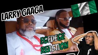 AMERICAN REACTS TO Larry Gaaga  Egedege Music Video feat Pete Edochie Theresa Flavour amp Phyno [upl. by Pulcheria]