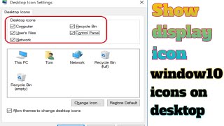 windows 10 icons on desktop  windows 10 icon not showing on desktop [upl. by Avle]