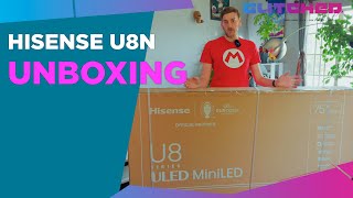 Hisense U8N MiniLED VIDAA Unboxing and Setup [upl. by Lewls]