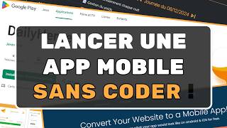 Lancer une app mobile 📱 SANS CODER  La méthode simple 😉 [upl. by Avrenim]