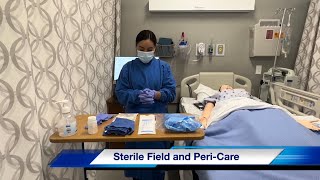 Performing Sterile Field and PeriCare [upl. by Nnaynaffit543]