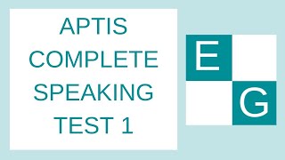 APTIS COMPLETE SPEAKING TEST 1 [upl. by Naxor329]