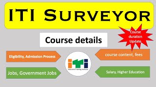 ITI Surveyor course details  ITI surveyor Job  full detail ITI surveyor course career connections [upl. by Aronid]