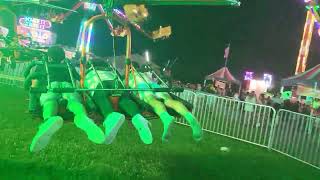 Me on the Cliffhanger ride at Laporte Indiana county fair Pt 3 [upl. by Nirak]