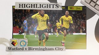 Watford 30 Birmingham City  Highlights [upl. by Spatz724]