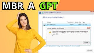 Cómo convertir MBR a GPT para INSTALAR Windows en EFI [upl. by Ennovihc]