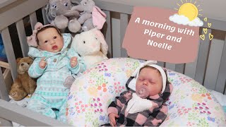 Piper amp Noelles Morning Routine  Reborn Roleplay  Sophias Reborns [upl. by Hake]