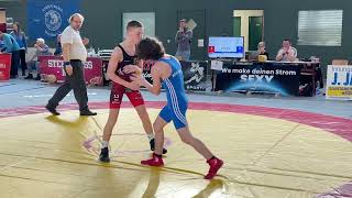 Wrestling  Ringen LM Sachsen 2023 Jugend B grecorom 57 kg Schmidt  Grydnov [upl. by Hodgson27]