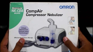 Cara Menggunakan Nebulizer di Rumah  Alat Terapi Uap Omron NE C28 [upl. by Neirrad469]