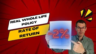 Real Whole Life Policy Rate of Return after 10 Years [upl. by Fitts]