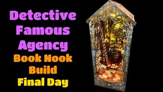 Detective Famous Agency Book Nook BuildFinal Day [upl. by Nosnek467]